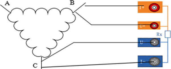 اختبار مقاومة DC المحول