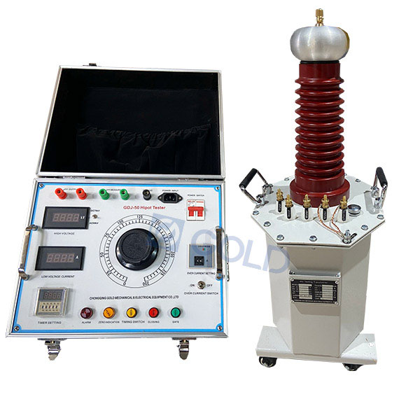 GDJZ Series Oil Test Transformer AC DC Hipot Tester لمحولات الطاقة تحمل اختبار الجهد