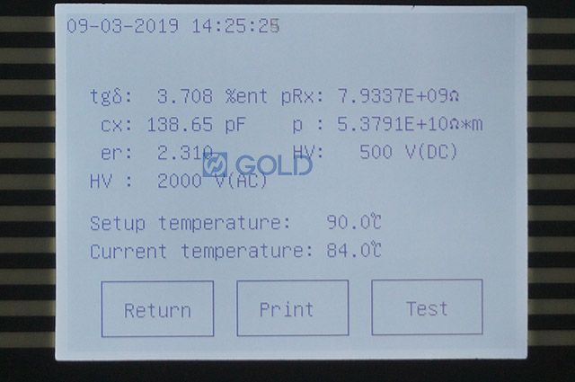GDGY Automatic Oilating Oil Tan Delta Resivity Tester