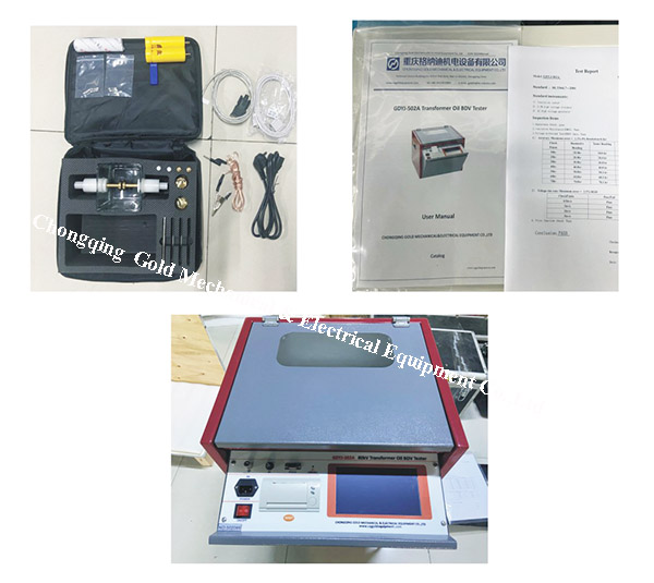 GDYJ-502A ASTM D877 OIL BDV TESTER جاهز للشحن